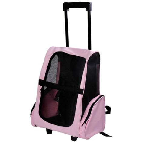 PawHut Trasportino Zaino 2 in 1 per Cani e Gatti con Tasche Laterali