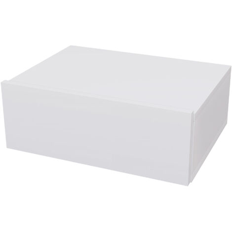 HOMCOM Comodino Sospeso con Cassetto, Comodino Camera da Letto in Truciolato, Stile Moderno, 40x30x15 cm, Bianco