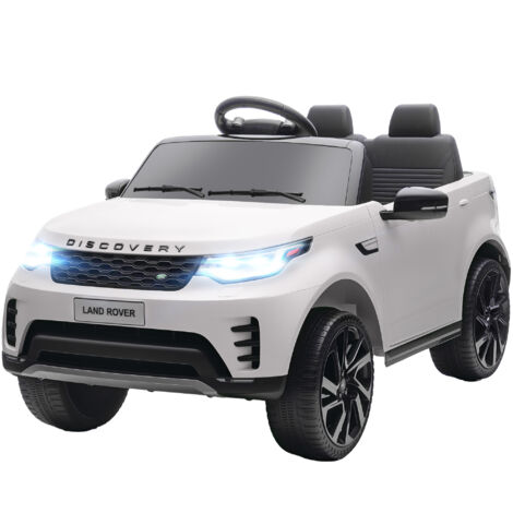 AIYAPLAY Auto Elettrica per Bambini Land Rover Bianca con Telecomando