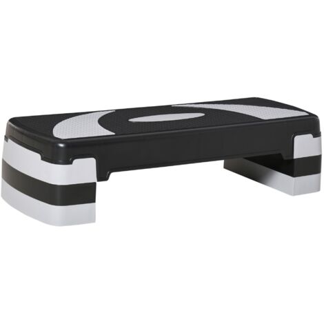 HOMCOM Stepp da Aerobica Antiscivolo con Altezza Regolabile a 10-15-20 cm