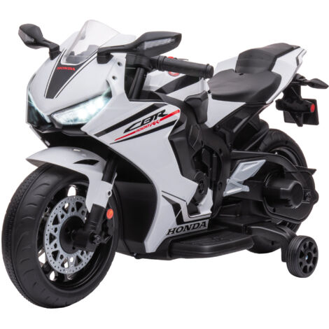 HOMCOM Moto per Bambini Elettrica Licenza HONDA Batteria 6V Velocità 3km/h