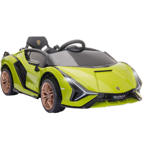 HOMCOM Macchina per Bambini 12V con Telecomando Fari e Musica Velocità 3-8km/h