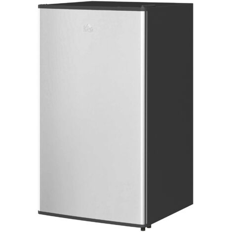 HOMCOM Frigo Piccolo da 91L con Ripiani e Termostato Regolabile Argento