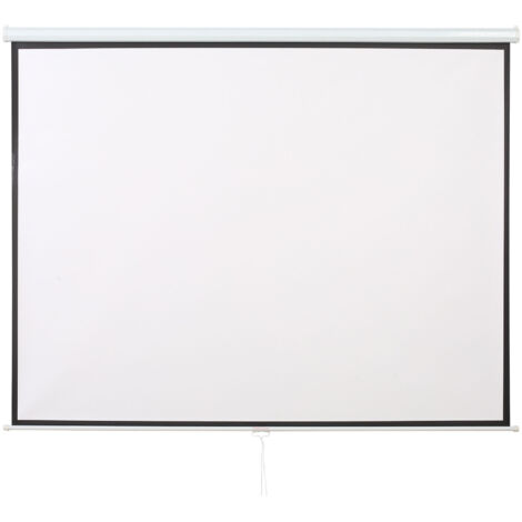 HOMCOM Telo Proiettore 120" Schermo di Proiezione a Muro per Proiettori LED LCD