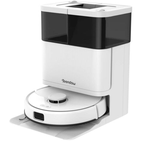 Teendow D63S Ultra robot aspirapolvere 10000Pa con base - Bianco