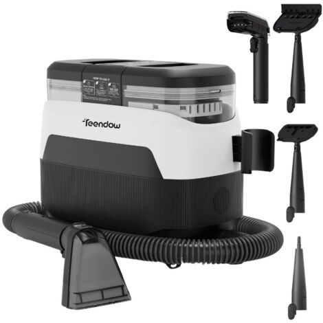 Teendow C6 MAX Detergente Per Tessuti - 1650W 12000Pa 1250ml Serbatoio Silenzioso 82dB 5.5kg Tappeti e Peli Animali - Nero