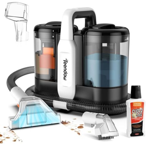 Teendow C5 Aspirapolvere - 450W 11000Pa Silenzioso 80dB Peso 4kg  Serbatoi 1500ML+800ML - Nero