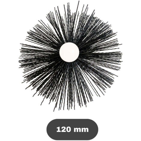 SHAFFER PRO - Brosse de ramonage poêles pellet/bois - hérisson ramonage Ø120 (1/2)