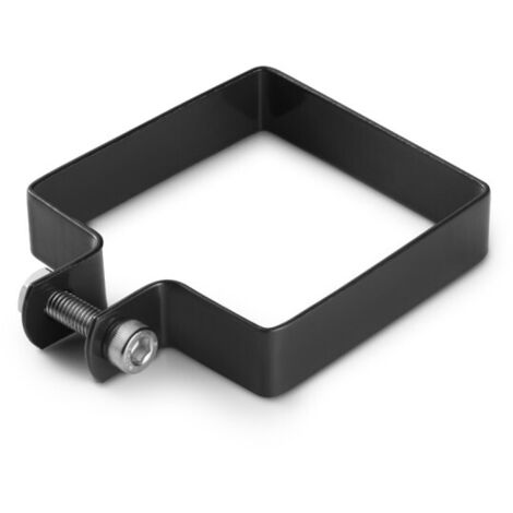 Easycloture – Collier de fixation carré 60 x 60 mm pour portillon grillagé – Acier galvanisé et thermolaqué – Hauteur 20 mm – Installation sans scellement