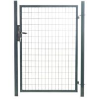 Portillon grillagé en acier galvanisé maille 100 x 50 L 1m x H 1m75 Gris anthracite