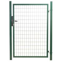 Portillon grillagé en acier galvanisé maille 100 x 50 L 1m x H 1m75 Vert