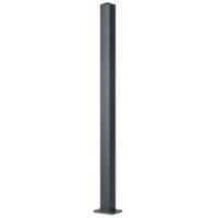 Easycloture – Poteau aluminium pour clôture sur platine – Hauteur 1.86 m – Section 100 x 100 mm – Compatible portail et portillon gris