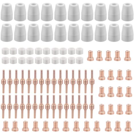 100 Pezzi PT31 Consumabili Plasma Taglierina Parkside Cut 30 40 50 Accessori Taglio Plasma Elettrodo Ugello