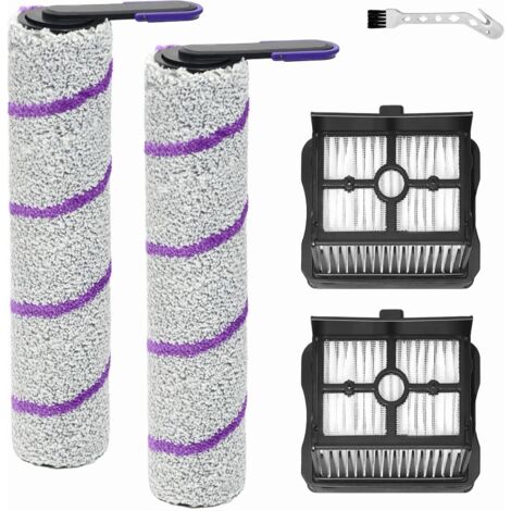 Ricambi spazzola rotolo per Rowenta X-Clean 10, accessori per Narwal S20 Pro aspirapolvere umido e secco, 2 rotoli spazzola + 2 filtri + spazzola pulizia (1/5)