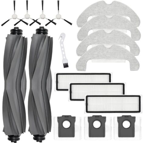 Accessori per Dreame D10 Plus Gen 2 Robot Aspirapolvere, 2 Spazzole Rullo + 4 Panni + 4 Spazzole Laterali + 3 Filtri + 3 Sacchetti Polvere (1/5)