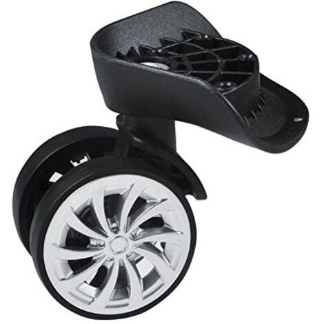 Ruote per valigia, Ruota Valigia, Ruota Valigia Tourister, Rotelle Sostituzione Universali, 2 rotelle girevoli da 55 mm per bagagli, Valigia con Ruote Girevoli