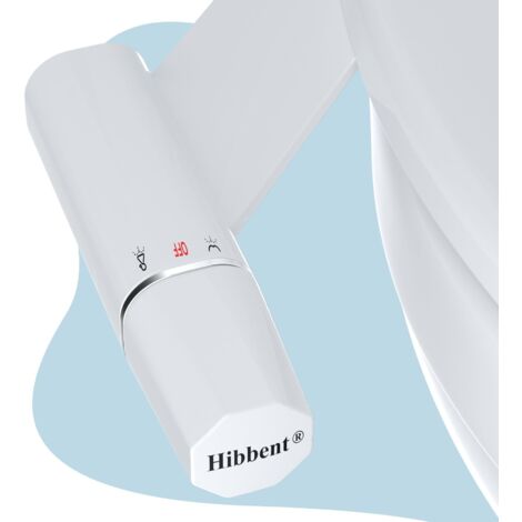 Bidet ultra sottile ad acqua fredda, accessorio per WC con doppio ugello non elettrico, pressione regolabile, facile da installare e usare. (1/5)
