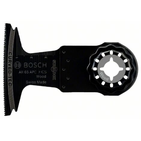 Bosch – Lame de scie plongeante HCS AII 65 APC pour bois tendre – Largeur 65 mm – Profondeur d'insertion 40 mm – Système d’attache Starlock - WOOD 40 X