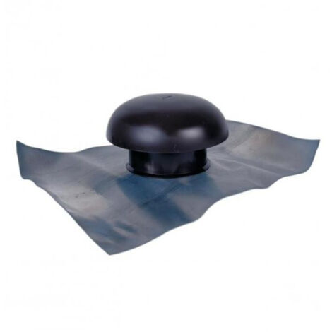 Nicoll – Chapeau de ventilation 125 mm – Raccord femelle à coller – Couleur tuile – Sortie de toit pour espaces confinés (1/2)