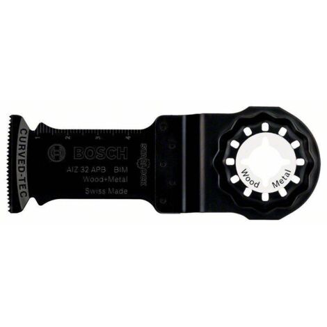 Bosch – Lame oscillante plongeante pour bois et métal – 5 pièces – Acier HSS – Coupe nette sans éclat – Compatible outils Starlock - AIZ32APB