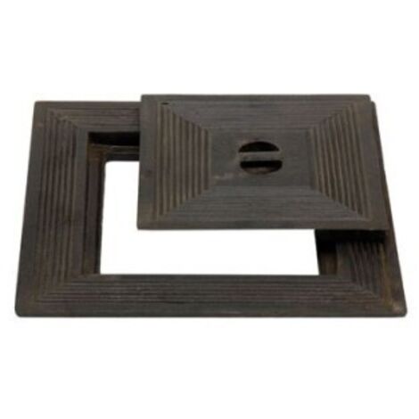 Couvercle simple en fonte 60x60cm - Robuste et durable