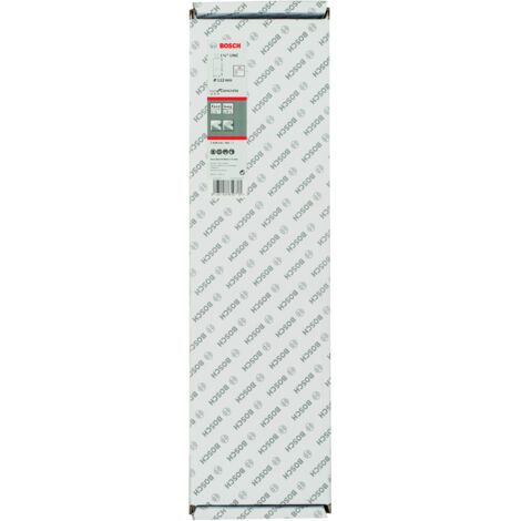 Bosch – Foret diamant à eau 112mm – Longueur 450mm – 9 segments pour béton – Pointe 11,5mm – Filetage 1.1/4' UNC