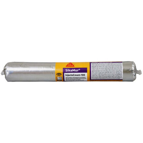 Sika – Crème d'injection imperméabilisante 600ml – Pour murs en briques et pierres naturelles – Application simple sans pression