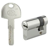 Cylindre premium HS50 30/30mm à bouton avec 5 clés horizontales et carte de propriété
