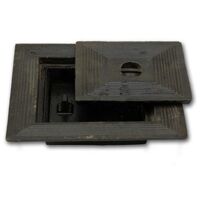 Couvercle double en fonte 40x40cm - Robuste et durable