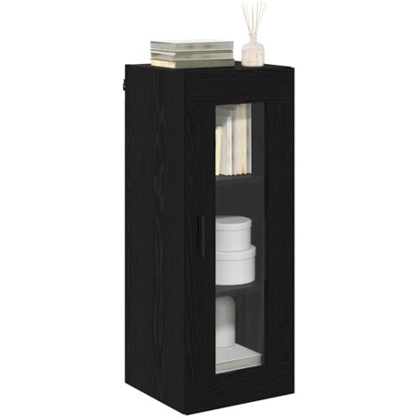 Meuble mural Chêne noir 69,5 x 34 x 90 cm Bois d'ingénierie, Noir, 862164