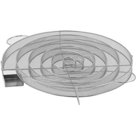 34cm cold smoke generator, stainless steel smoking tray for hot or cold smoking with handle, smokes barbecue for 7 hours for bacon, meat, cheese, salmon, fish (1/5)