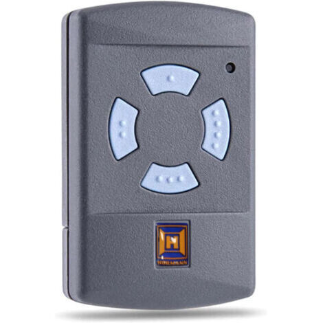 Replacement remote control for HSM4 868 MHz garage door, compatible with the Hörmann HSM 4 (868.3 MHz) handheld transmitter, 4 buttons, 30 m range, with MUMU battery.