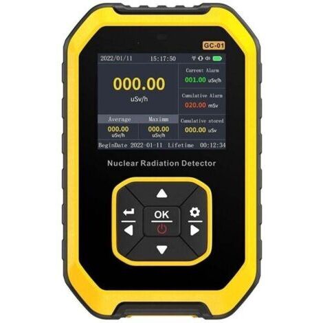 Portable digital Geiger counter with LCD display, nuclear radiation detector, beta-gamma dosimeter tester