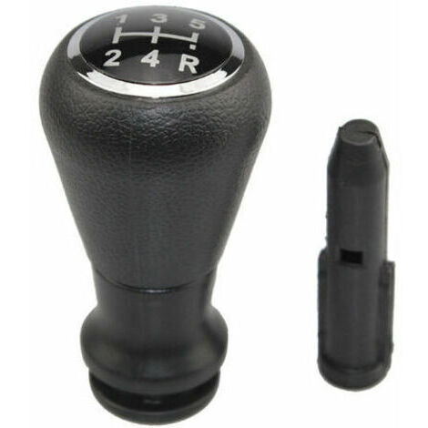 Replacement gear shift knob for 5-speed manual gearbox for Citroën Peugeot 206, 207, 307, black (1/5)