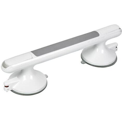 FLITI Plastic Wall-Mounted Grab Bar for Bath and Shower with Suction Cup (1/4)