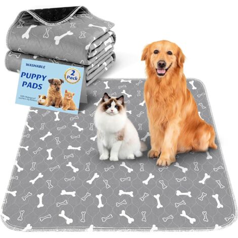 Dog Training Pads, 2-Piece Absorbent Dog Mats, 40x60cm Dog Training Pads with Non-Slip Backing, Leak-Proof and Durable Puppy Pads, Potty Training (1/5)