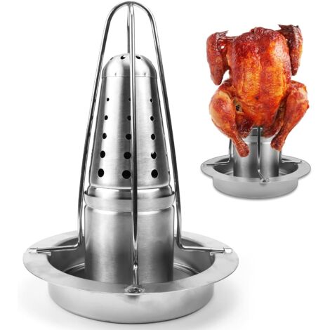 Chicken Rack, Chicken Stand, Chicken Holder, Stainless Steel Barbecue Chicken Rack for Oven, Barbecue, Chicken Grill Accessories (1/5)
