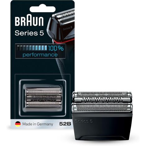 Braun Replacement Head for Series 5 Electric Shavers - 52B - Compatible with electric shavers 5090/5190cc, 5040/5140s, 5030s, 5147s, 5145s, 5195cc, 5197cc