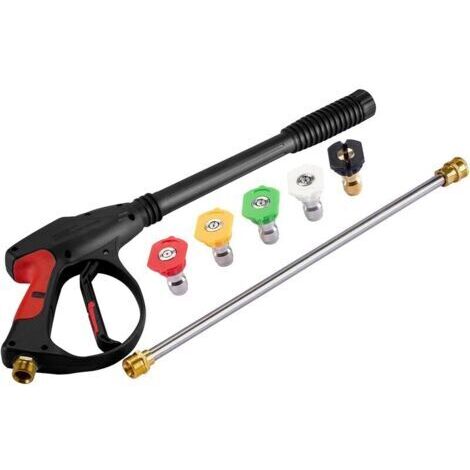 Pistolet de lavage à jet professionnel – Longueur de lance 21 pouces – Pression 4000 PSI – Pour nettoyage voiture, surfaces peintes, béton (1/5)
