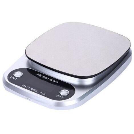 Balance de cuisine numérique en acier inoxydable – Capacité 10kg – Précision 1g – Écran LCD étanche – Facile à nettoyer et à utiliser (1/5)