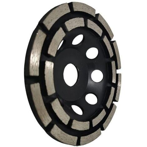 Disque diamant pour meuleuse 125mm – Alésage 22,23mm – Double rangée pour ponçage béton, carrelage et chape – Compatible meuleuses angles (1/5)