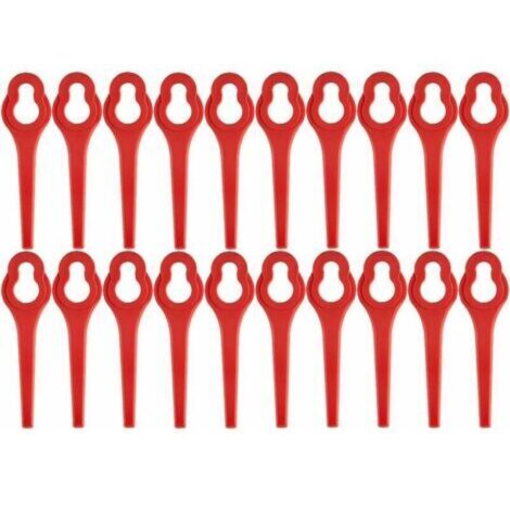 Pack of 100 replacement blades for GFART 18 battery-powered brush cutter - Plastic blade for GFART brush cutter (1/4)