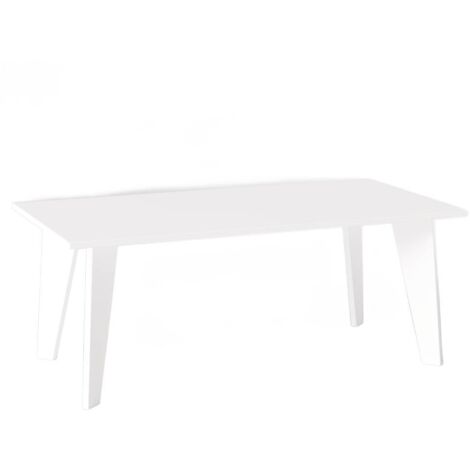 Table ARIS 138 x 80 cm pour cuisine, salon, salle à manger Blanc (1/4)