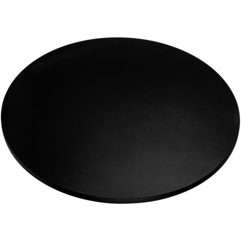 Plateau de table rond stratifié noir 90 cm – Épaisseur 2,5 cm – Résistant aux rayures et à l'humidité – Facile à nettoyer (1/5)