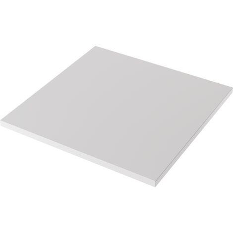 Plateau laminé gris 90 x 90 cm pour bureau, table, table basse (1/3)