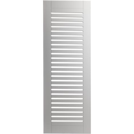 Porte ajourée en MDF laqué blanc 99,3 x 49,4 cm KOLM (1/5)