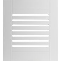 Porte ajourée en MDF, vernis semi-mat, blanc, 61,6 x 37,2 cm KOS