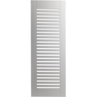 Porte ajourée en MDF, vernis semi-mat, blanc, 72 x 44,4 cm