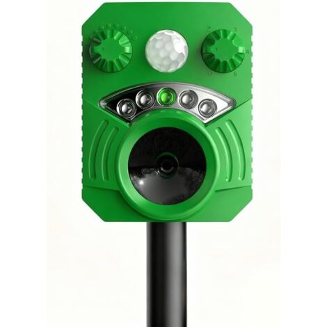 Solar-powered ultrasonic animal repellent for gardens, deterrent against pigeons, ultrasonic animal repellent (1/5)