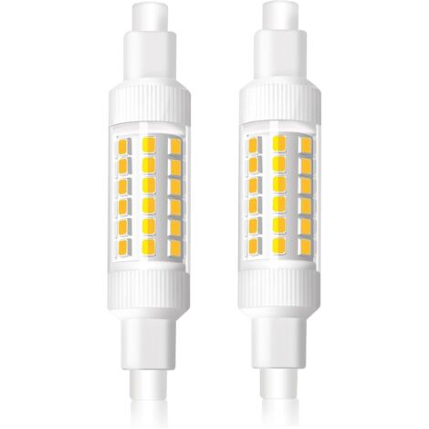 R7s LED Bulb 78mm 8W Neutral White 4000K, R7s LED Lamp Equivalent to 70W Halogen J78 Bulb, 830LM, AC220-240V, 360° Beam Angle, Non-Dimmable, Pack of 2 (1/5)